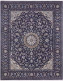 Persian Nain Hand Knotted Wool & Silk Rug - 8' 2" X 10' 2"