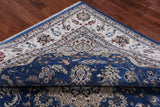 Square Persian Nain Handmade Wool & Silk Rug - 9' 0" X 9' 0"