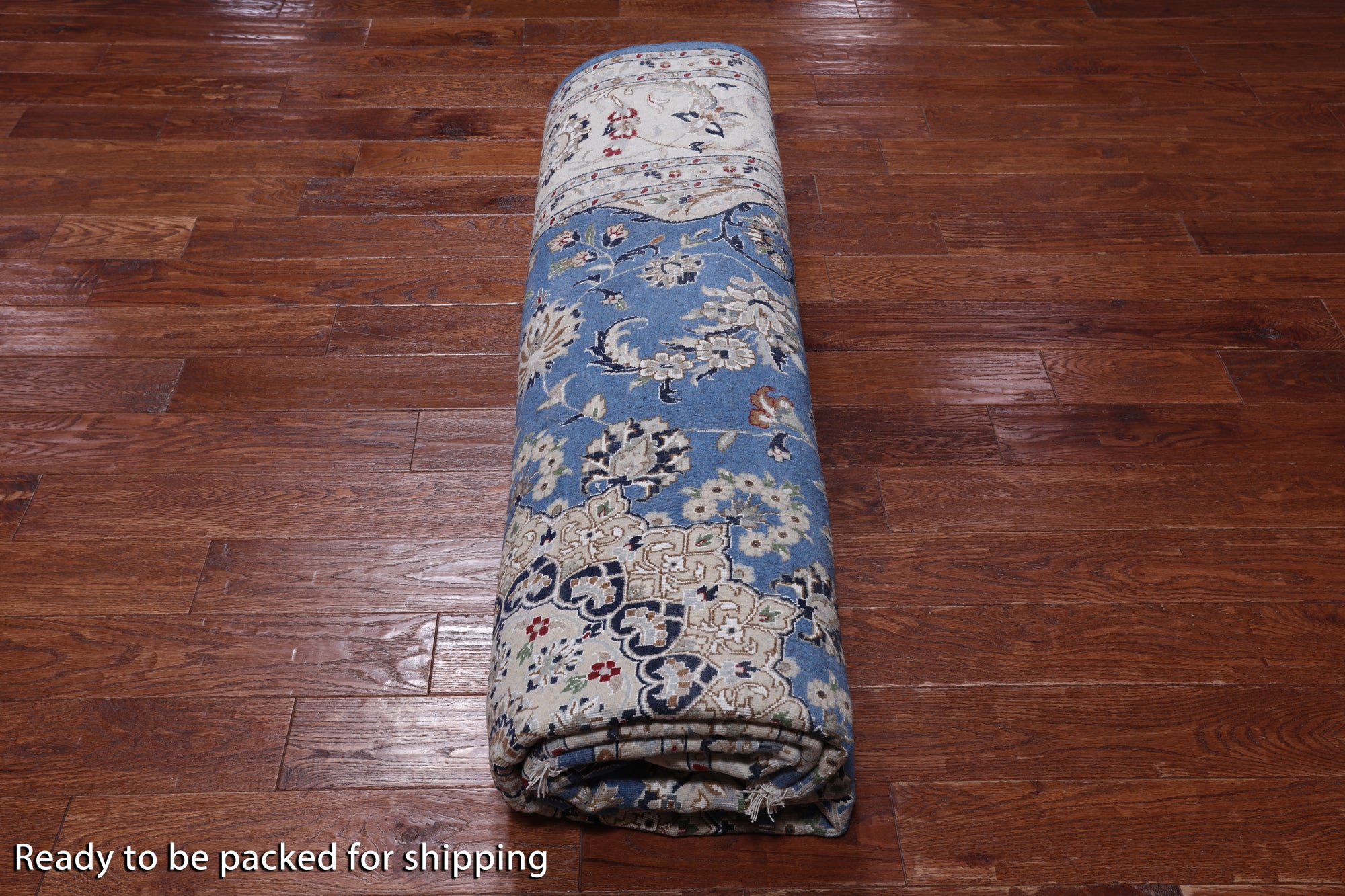 Square Persian Nain Handmade Wool & Silk Rug - 9' 0" X 9' 0"