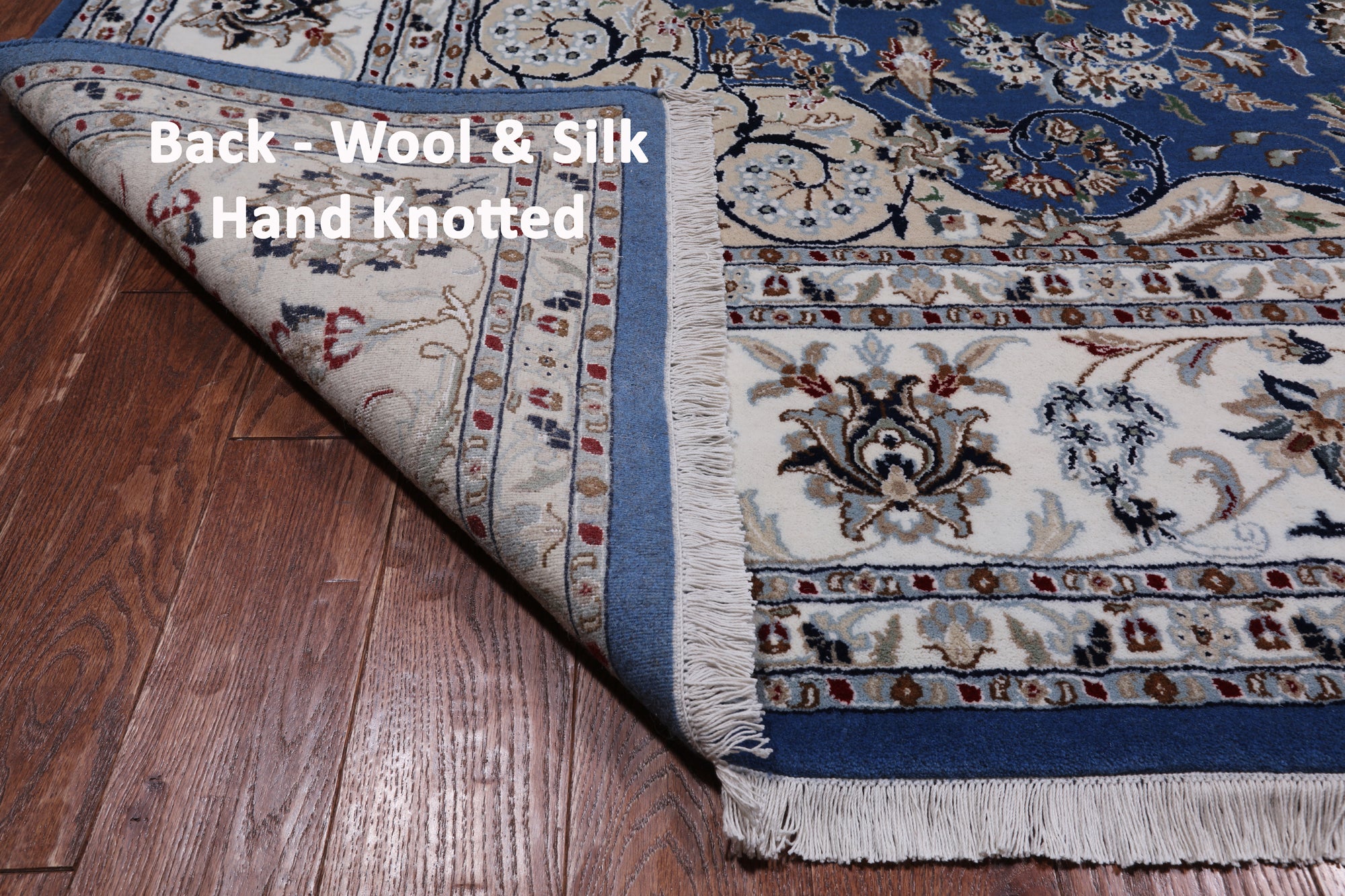 Square Persian Nain Handmade Wool & Silk Rug - 9' 0" X 9' 0"