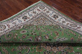 Persian Nain Hand Knotted Wool & Silk Rug - 7' 11" X 10' 0"