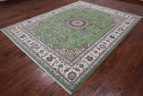 Persian Nain Hand Knotted Wool & Silk Rug - 7' 11" X 10' 0"