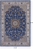 Persian Nain Handmade Wool & Silk Rug - 5' 10" X 9' 0"