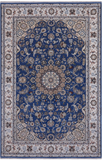 Persian Nain Handmade Wool & Silk Rug - 5' 10" X 9' 0"