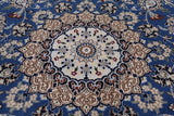 Persian Nain Handmade Wool & Silk Rug - 5' 10" X 9' 0"
