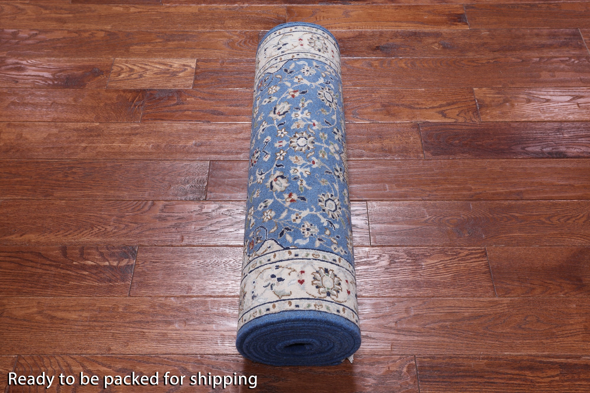 Persian Nain Hand Knotted Wool & Silk Rug - 2' 8" X 10' 1"