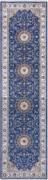 Persian Nain Hand Knotted Wool & Silk Rug - 2' 8" X 10' 1"