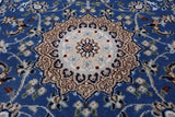 Persian Nain Hand Knotted Wool & Silk Rug - 2' 8" X 10' 1"