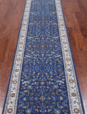 Persian Nain Hand Knotted Wool & Silk Rug - 2' 8" X 12' 1"