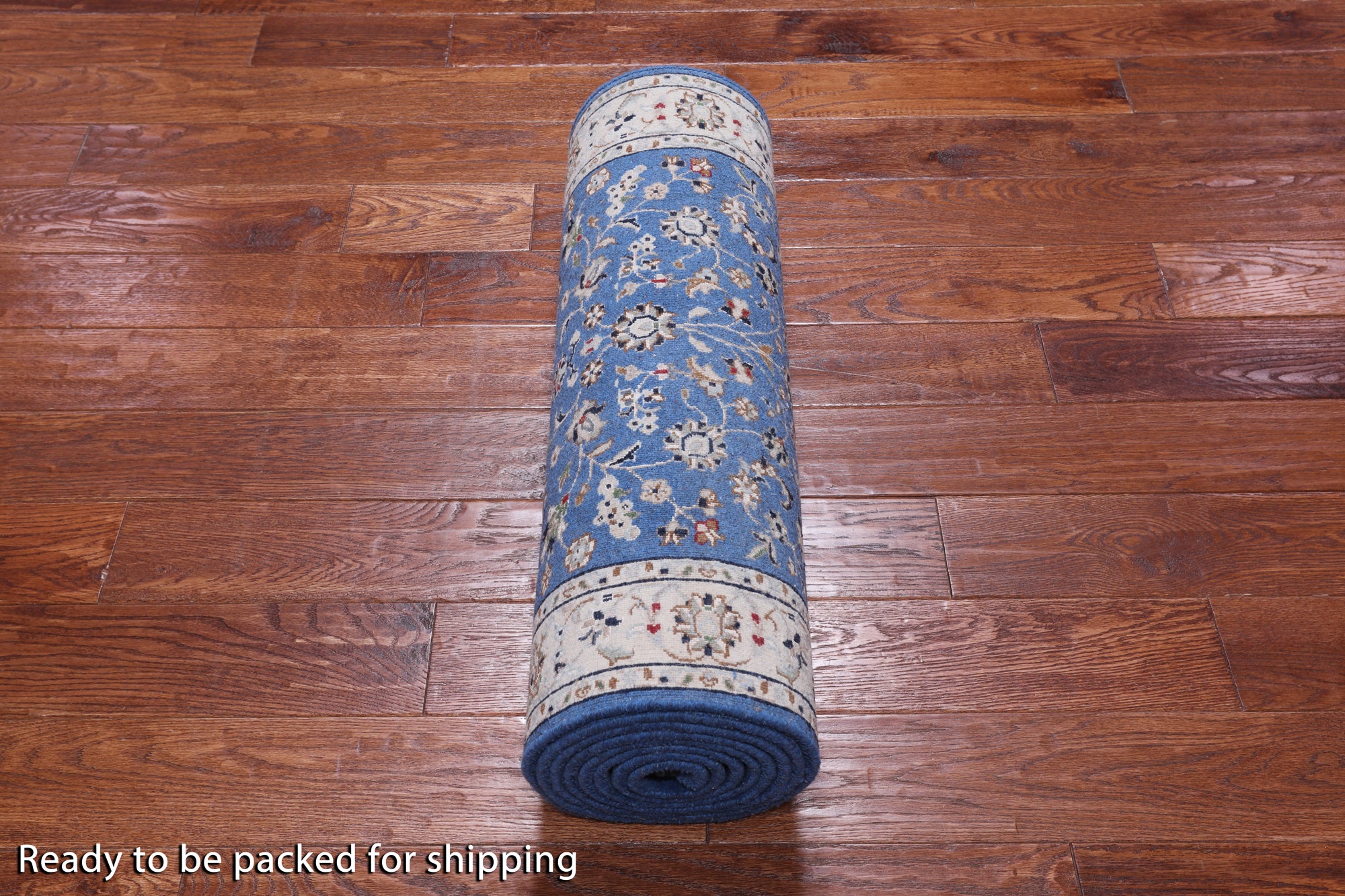 Persian Nain Hand Knotted Wool & Silk Rug - 2' 8" X 12' 1"