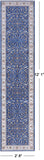Persian Nain Hand Knotted Wool & Silk Rug - 2' 8" X 12' 1"