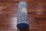 Persian Nain Hand Knotted Wool & Silk Rug - 2' 9" X 18' 2"