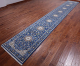 Persian Nain Hand Knotted Wool & Silk Rug - 2' 9" X 18' 2"
