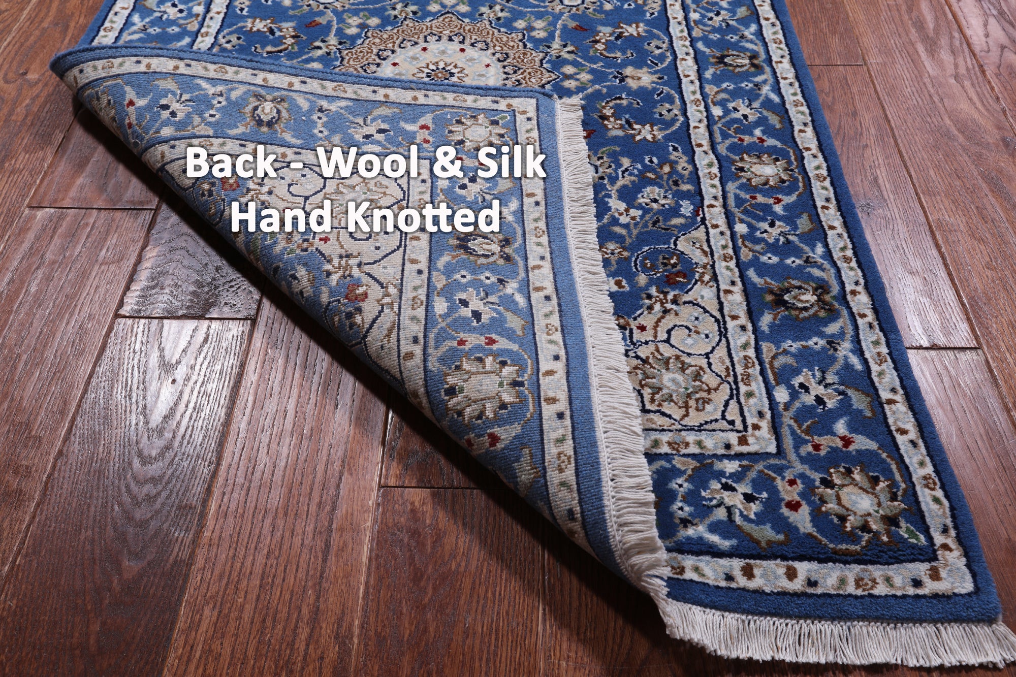 Persian Nain Hand Knotted Wool & Silk Rug - 2' 9" X 18' 2"