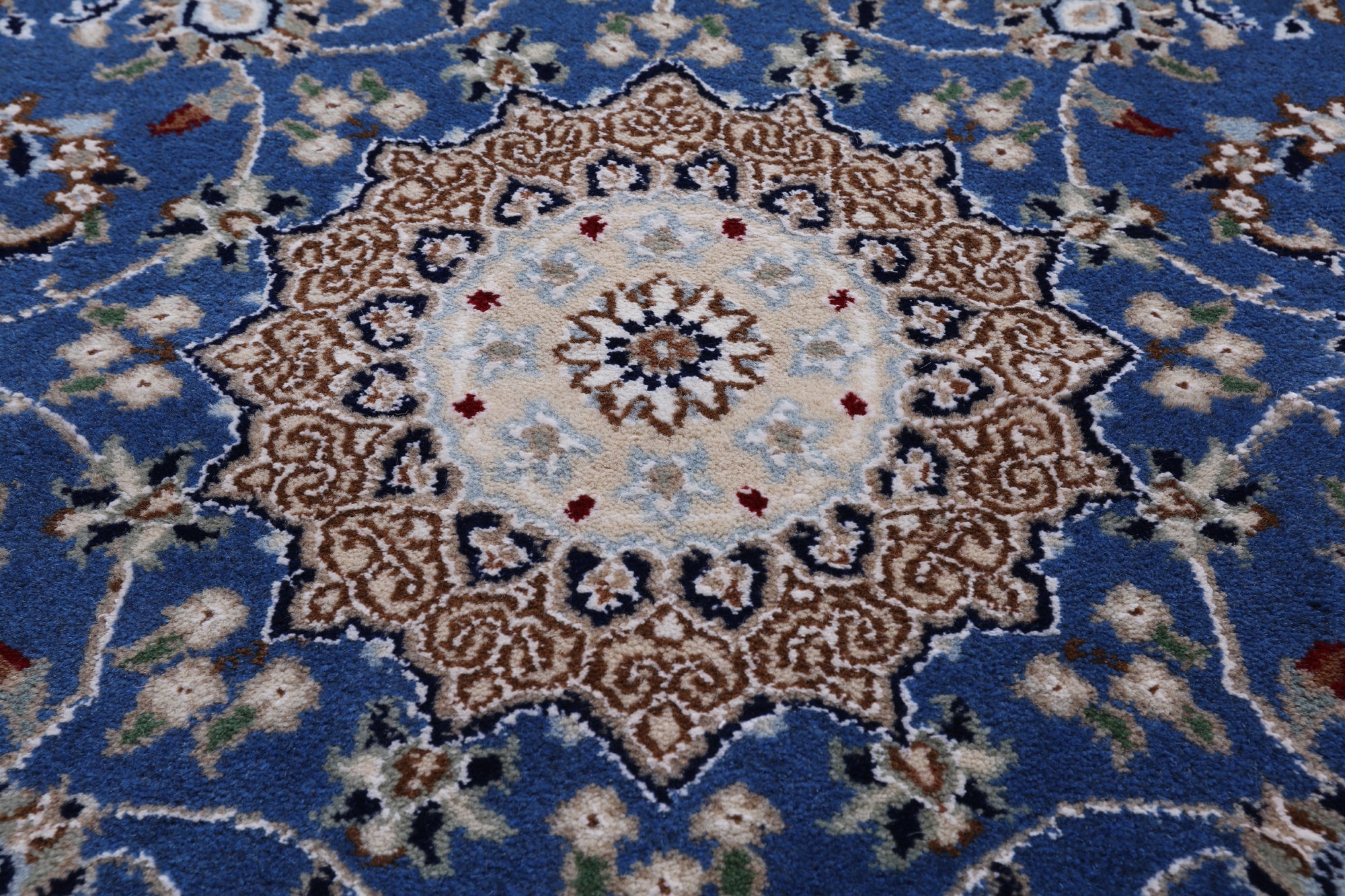 Persian Nain Hand Knotted Wool & Silk Rug - 2' 9" X 18' 2"