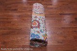 Grey Persian Tabriz Handmade Wool & Silk Rug - 8' 10" X 12' 0"