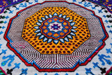 Grey Geometric Persian Mamluk Hand Knotted Wool & Silk Rug - 8' 1" X 10' 0"