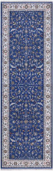 Persian Nain Handmade Wool & Silk Rug - 2' 7" X 8' 2"
