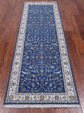 Persian Nain Handmade Wool & Silk Rug - 2' 7" X 8' 2"