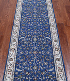 Persian Nain Handmade Wool & Silk Rug - 2' 7" X 8' 2"