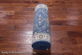 Persian Nain Hand Knotted Wool & Silk Rug - 2' 6" X 14' 0"