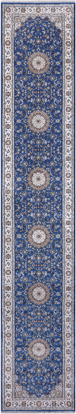 Persian Nain Hand Knotted Wool & Silk Rug - 2' 6" X 14' 0"