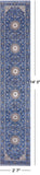 Persian Nain Hand Knotted Wool & Silk Rug - 2' 7" X 14' 0"