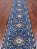 Persian Nain Hand Knotted Wool & Silk Rug - 2' 7" X 14' 0"