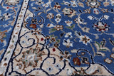 Persian Nain Hand Knotted Wool & Silk Rug - 2' 7" X 14' 0"