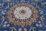 Persian Nain Hand Knotted Wool & Silk Rug - 2' 7" X 14' 0"