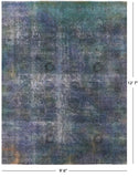 Persian Overdyed Hand Knotted Wool Area Rug - 9' 6" X 12' 7" - Golden Nile