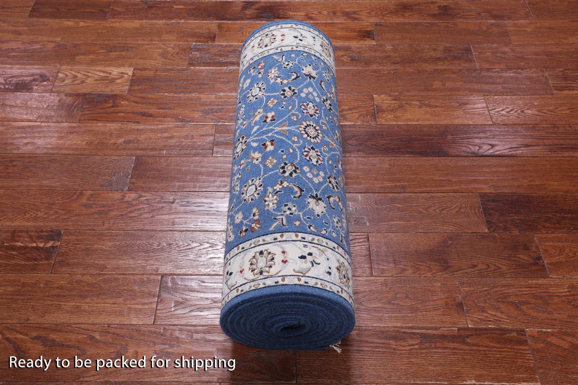Persian Nain Handmade Wool & Silk Rug - 2' 9" X 14' 7"