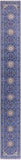 Blue Persian Nain Hand Knotted Wool & Silk Rug - 2' 8" X 20' 4"