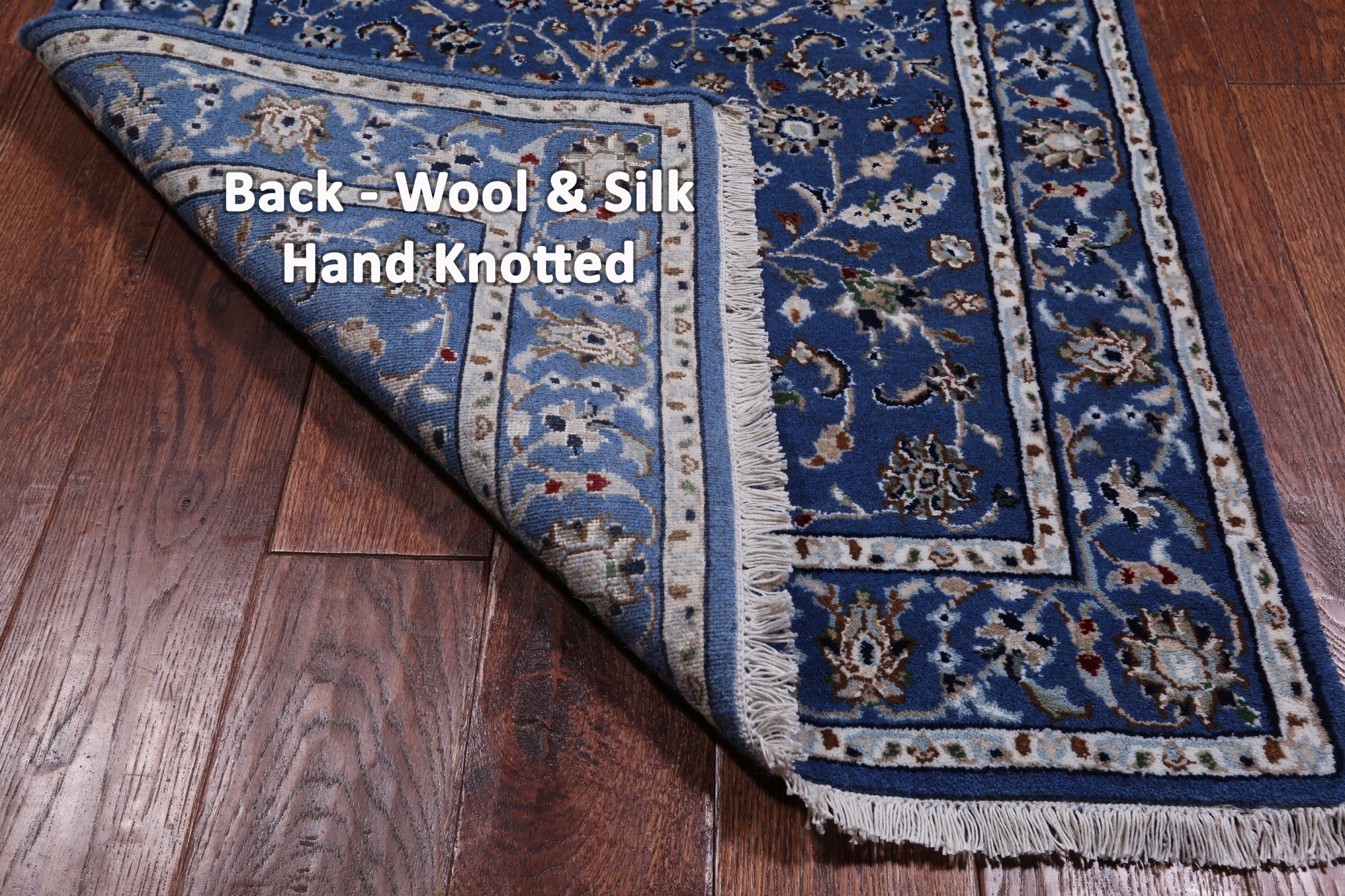 Persian Nain Handmade Wool & Silk Rug - 2' 9" X 10' 1"