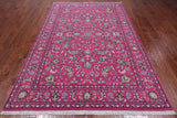 Persian Nain Hand Knotted Wool & Silk Rug - 5' 11" X 9' 1"