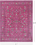 Persian Nain Hand Knotted Wool & Silk Rug - 8' 1" X 10' 2"