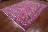 Persian Nain Hand Knotted Wool & Silk Rug - 8' 1" X 10' 2"