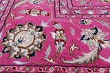 Persian Nain Hand Knotted Wool & Silk Rug - 8' 1" X 10' 2"