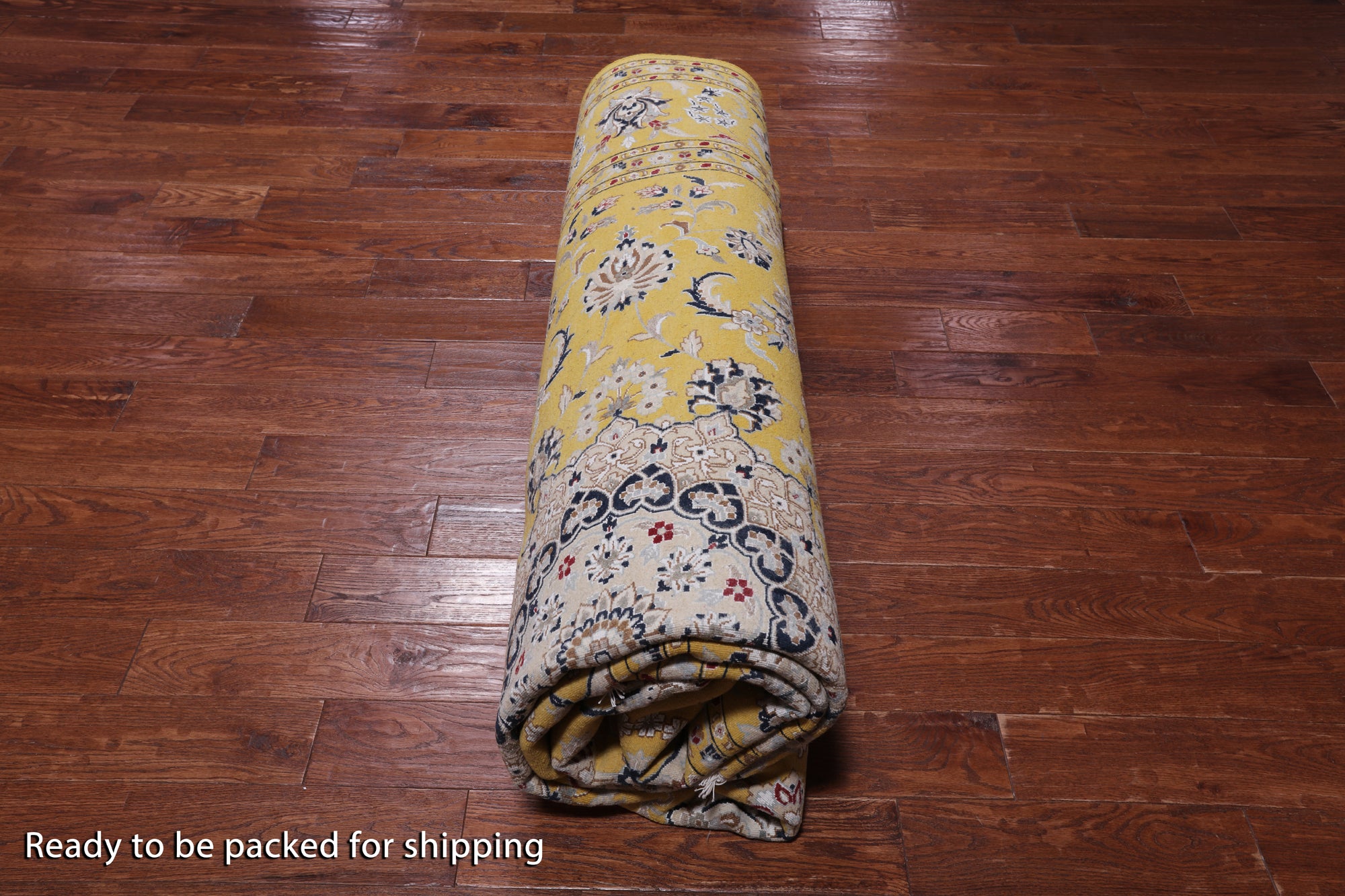 Persian Nain Hand Knotted Wool & Silk Rug - 9' 2" X 12' 2"