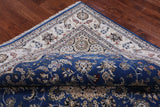 Square Persian Nain Hand Knotted Wool & Silk Rug - 7' 10" X 7' 10"
