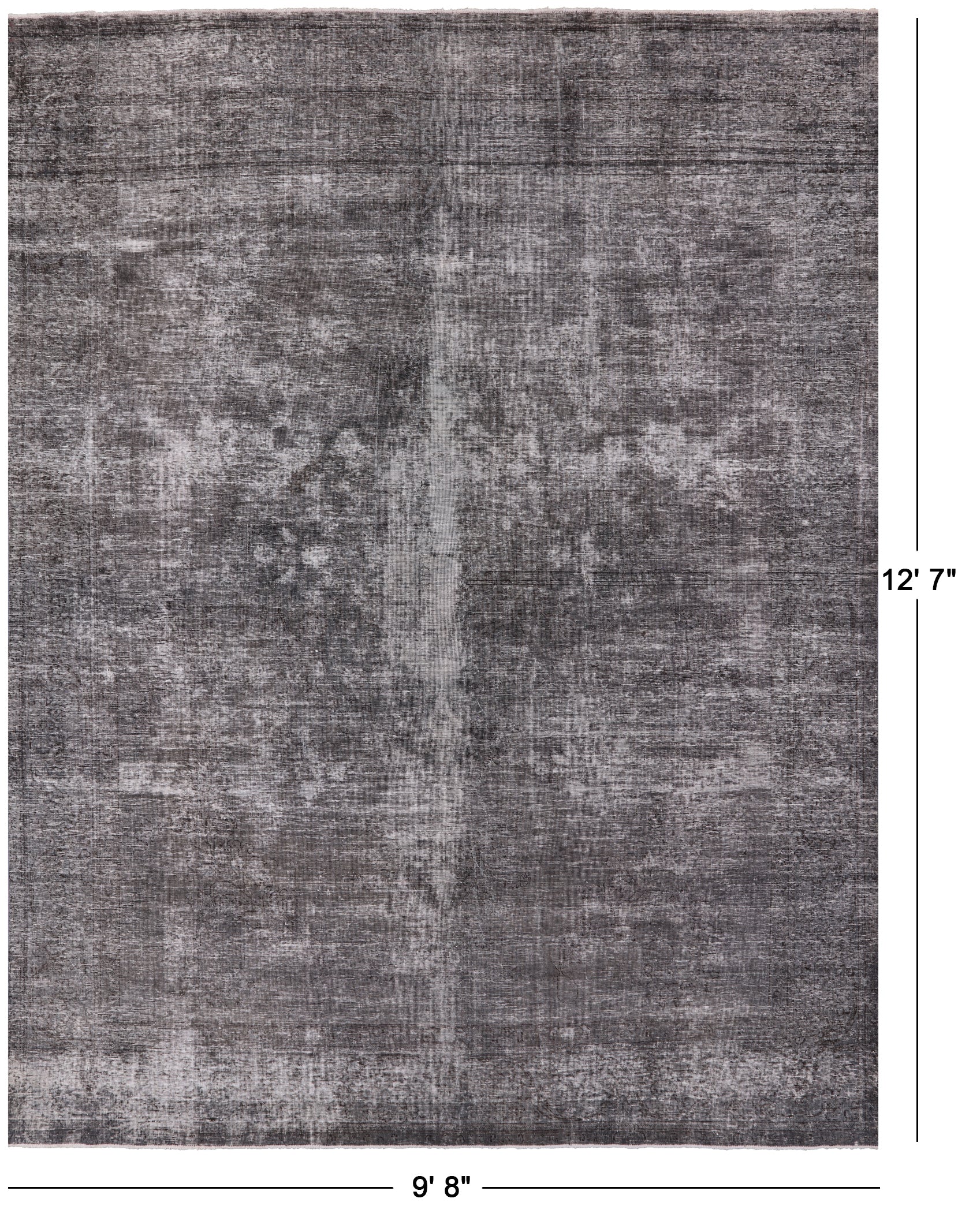 Persian Overdyed Hand Knotted Wool Area Rug - 9' 8" X 12' 7" - Golden Nile
