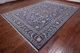 Grey Persian Nain Hand Knotted Wool & Silk Rug - 8' 11" X 12' 3"