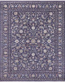 Grey Persian Nain Hand Knotted Wool & Silk Rug - 8' 0" X 10' 1"