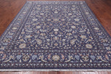 Grey Persian Nain Hand Knotted Wool & Silk Rug - 8' 0" X 10' 1"