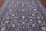 Grey Persian Nain Hand Knotted Wool & Silk Rug - 8' 0" X 10' 1"