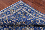 Blue Persian Nain Hand Knotted Wool & Silk Rug - 8' 0" X 10' 1"