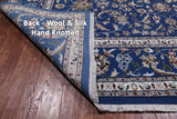 Blue Persian Nain Hand Knotted Wool & Silk Rug - 8' 0" X 10' 1"