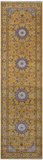 Gold Persian Nain Hand-Knotted Wool & Silk Runner Rug - 2' 8" X 10' 1"