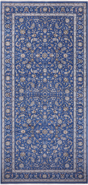 Blue Persian Nain Hand Knotted Wool & Silk Rug - 9' 0" X 19' 1"