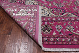 Pink Square Persian Nain Hand-Knotted Wool & Silk Rug - 8' 1" X 8' 1"